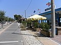 Mit Holzbohlen ausgelegter Strand-Boulevard von Porto Garibaldi