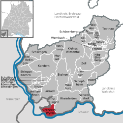 Grenzach-Wyhlen – Mappa