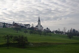 Hauptwil-Gottshaus village and St. Pelagiberg Church