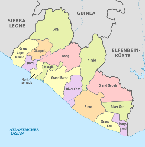 Verwaltungsgliederung Liberias