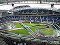 Das Stadion mit Rennstrecke für das Südeuropa-Regional-Finale des Race of Champions 2009