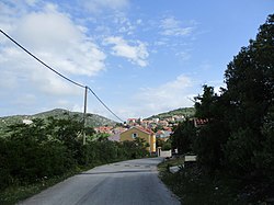 View of a street in Ćunski