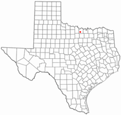 Location of Bowie, Texas