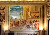 Andrea del Sarto: Tribut an Caesar, Fresko im Saal Leos X., ca. 1519–21