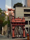 The restored Angels Flight railway in Los Angeles