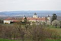 Blick von oben, die Hofarkaden sind zu sehen