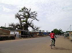 View of a street in Bolgatanga