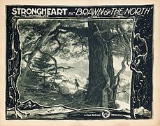 Lobby card "Strongheart quits his wolf bride at the call of his mistress"