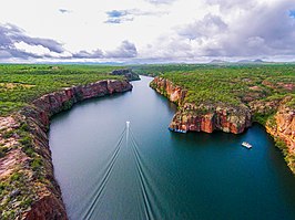 De canyon Cânion de Xingó in het natuurreservaat Monumento Natural do Rio São Francisco