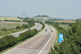 Snelweg D11 bij Bříství (km 18)