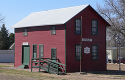 Danbury railroad depot, now a museum, March 2011