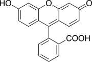 Structuurformule van fluoresceïne