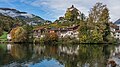 Das Schloss und der Werdenbergersee im Herbst