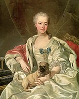Πόρτρετο της κόρης του Καντεμίρ, Πριγκίπισας Αικατερίνης Ντμίτριεβνα Γκολίτσινα του Λουί-Μισέλ βαν Λου (1759)
