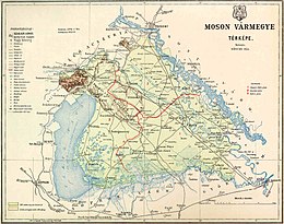 Comitato di Moson – Mappa