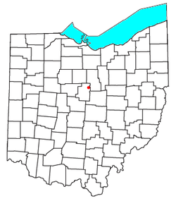 Location of Johnsville, Ohio