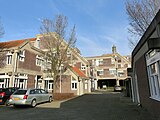 Straat in het kantorencomplex