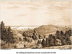 III 24 Der Süllberg bei Blankenese (um 1827)