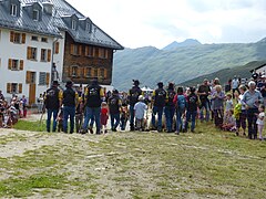 Ankunft auf dem Aletschbord am Hotel Belalp