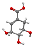 3D model of shikimic acid