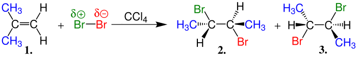 trans-Alkene Bromun katılması