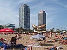 Barcelona strandja (Platja de la Barceloneta)