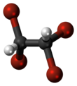 Ball and stick model of tetrabromoethane