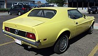 Mustang 1972, Heckansicht