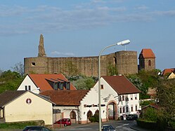 Anblick vom Dorf her