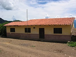 Het schoolgebouw van La Higuera, nu het museum over Che Guevara - Museo Comunal "La Higuera" (Foto:2003)