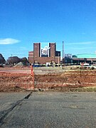 Convention Hall during the construction of the Stride Bank Center