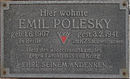 Gedenktafel für Emil Polesky