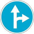 Straight or turn right