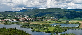 Blick vom Bismarckturm auf dem Großen Leuchtberg zur Gobert