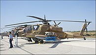 An AH-64A Apache Peten of 190 Squadron "Magic Touch" on display in 2017