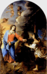 Die Madonna erscheint vor Petrina Tesio, 1647, Santuario Madonna dell’Apparizione, Savigliano (Cuneo)