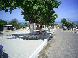 De straat rua do Campo in Pitimbu