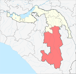 Location of Maykopsky District in the Republic of Adygea