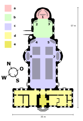 Plattegrond van de kerk