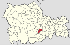 Location in Neamț County