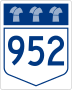 Highway 952 marker