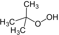 Struktur von tert-Butylhydroperoxid