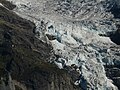 Glecksteinhütte, Oberer Grindelwaldgletscher (Blick vom Berggasthaus Waldspitze)