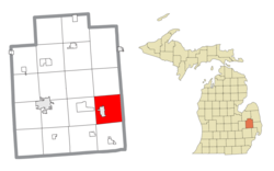 Location within Lapeer County