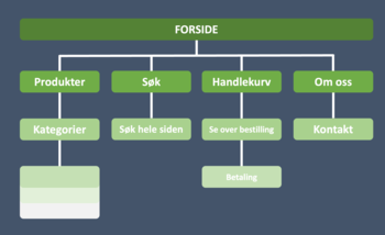 Et eksempel på visualisering av informasjonsarkitektur