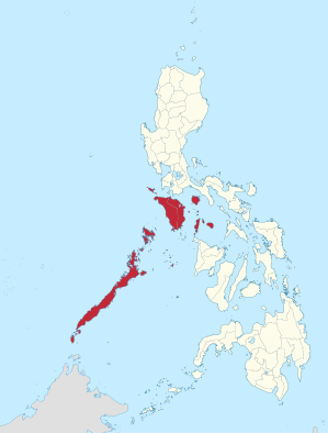 Lage des Bezirkes MIMAROPA innerhalb der Philippinen