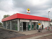 Ingang van het station.