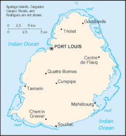 Mauritius, Maurizio - Mappa