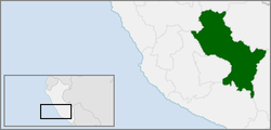 Modern Region of Cusco within Peru; the limits of the Neo-Inca State are unclear