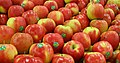 Stacked Pink Lady apples on sale in Australia